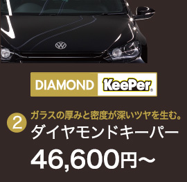 2.ガラスの厚みと密度が深いツヤを生む。ダイヤモンドキーパー 46,600円〜